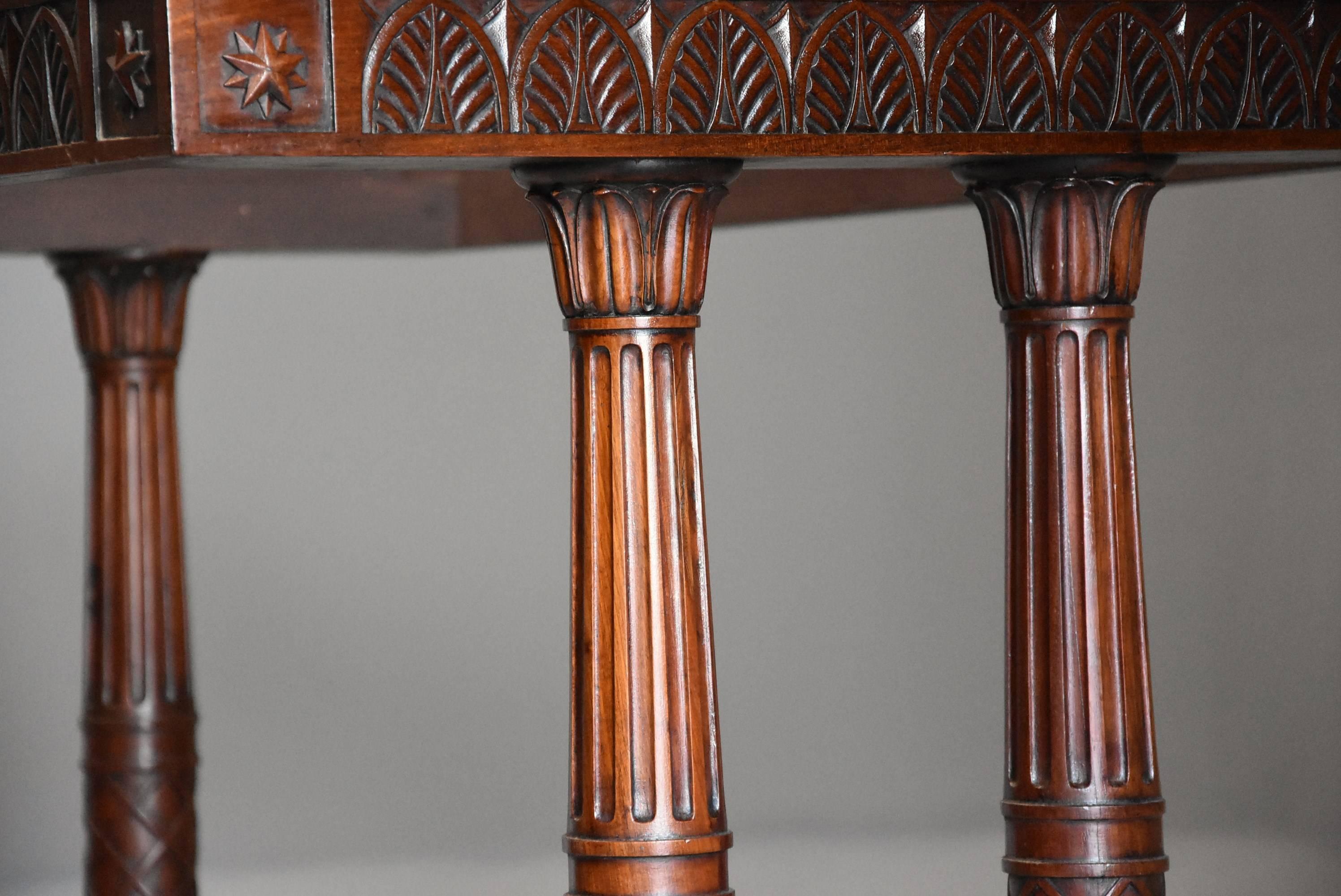 Rare French Empire Oblong Centre Table with Marble Top, Stamped 'JACOB' For Sale 2
