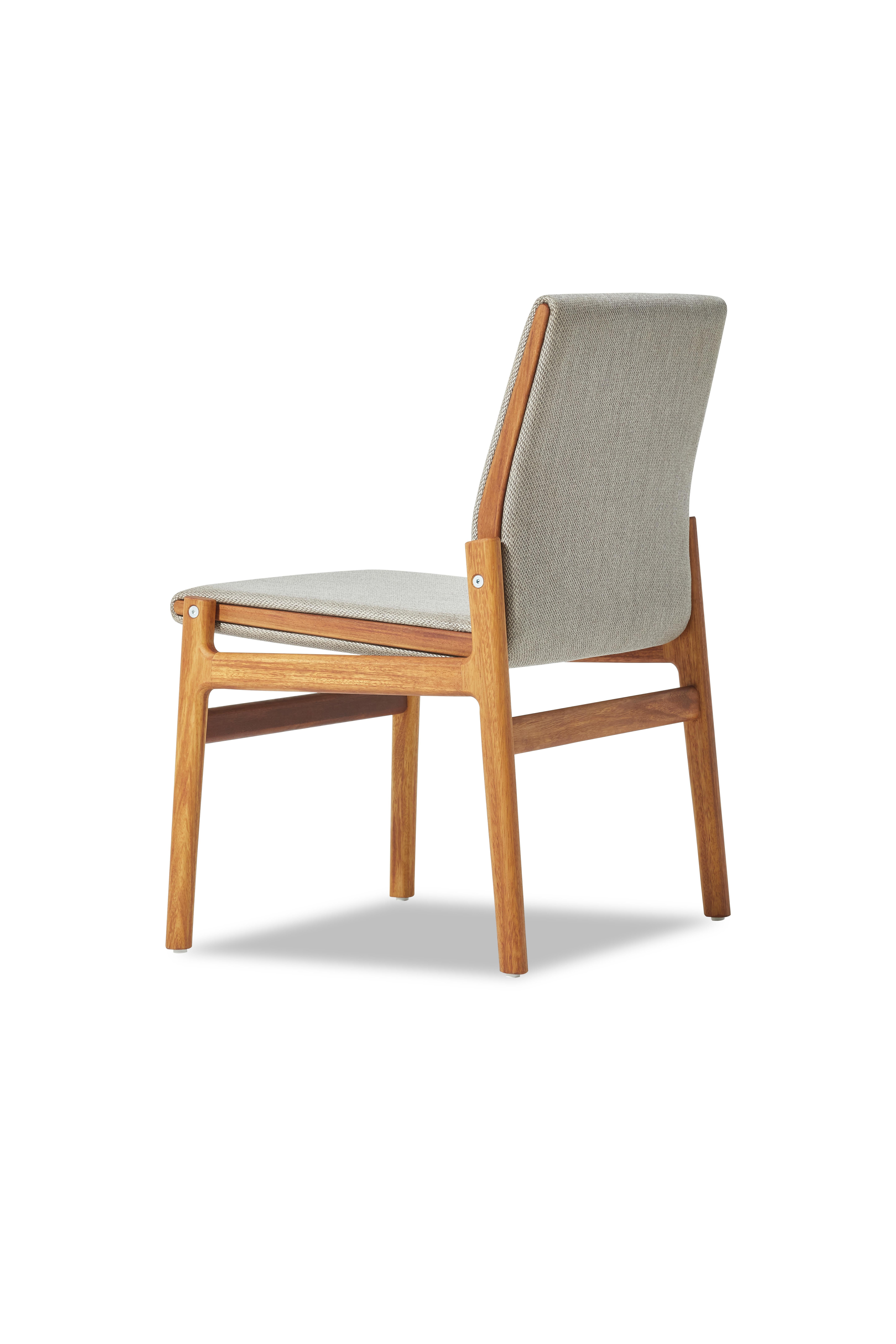 Turco Sedia da pranzo per esterni IVAR in massello di Iroko Taupe di Contemporary Design/One in vendita