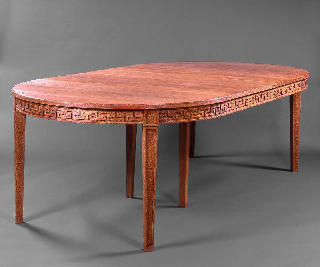 Art Deco J.M. Frank et A. Chanaux, Dining Room Set of Round Table and 10 Chairs, c.1936 For Sale