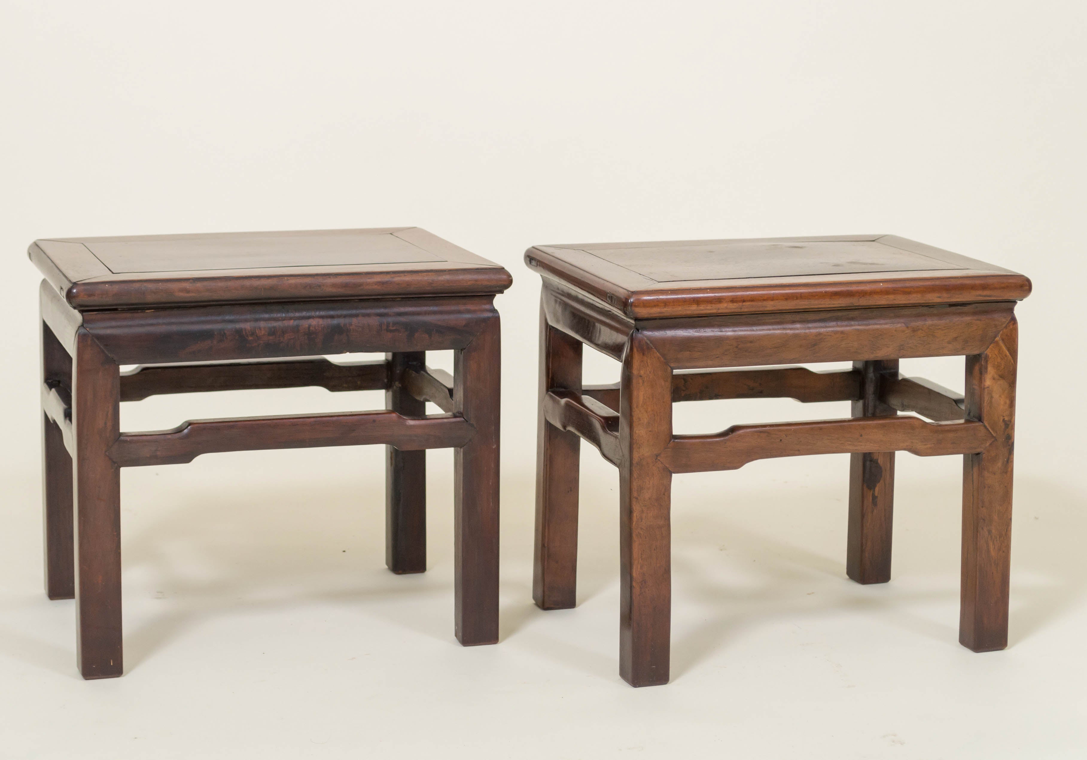 Pair of Chinese Rosewood Low Tables, circa 1900