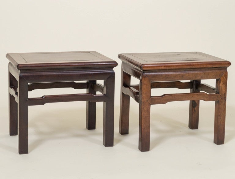 Pair of Chinese Rosewood Low Tables, circa 1900