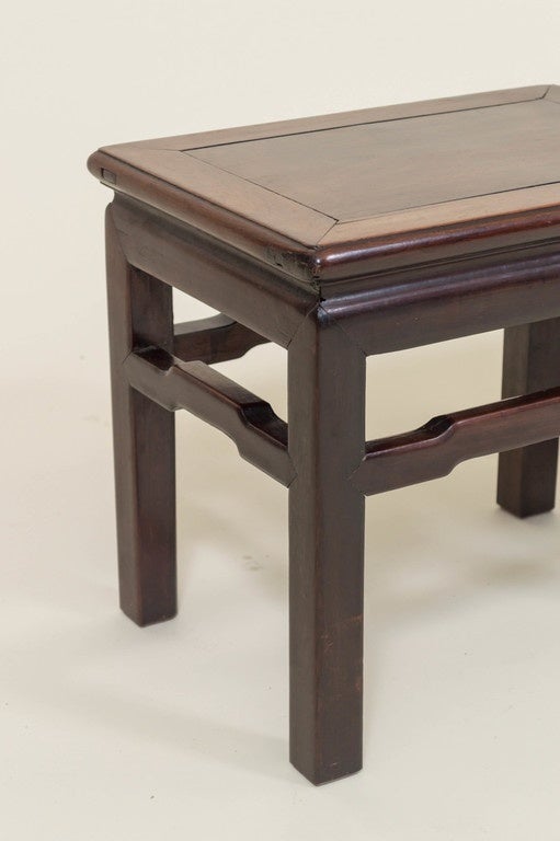 Pair of Chinese Rosewood Low Tables, circa 1900 In Good Condition In San Francisco, CA