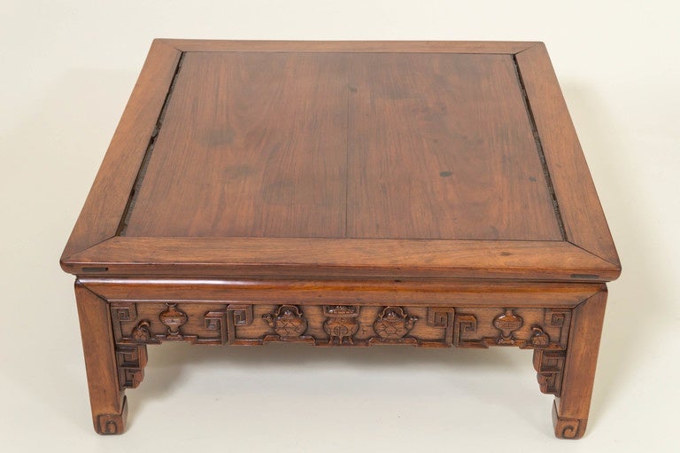 Late 19th Century Chinese Rosewood Center Table or Cocktail Table, circa 1890
