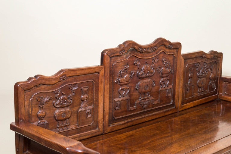 Chinese Rosewood Bench/Bed Late Qing Dynasty, circa 1890 3