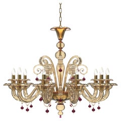 Vespucci Kronleuchter Elegantes handgefertigtes Muranoglas Klassische Details