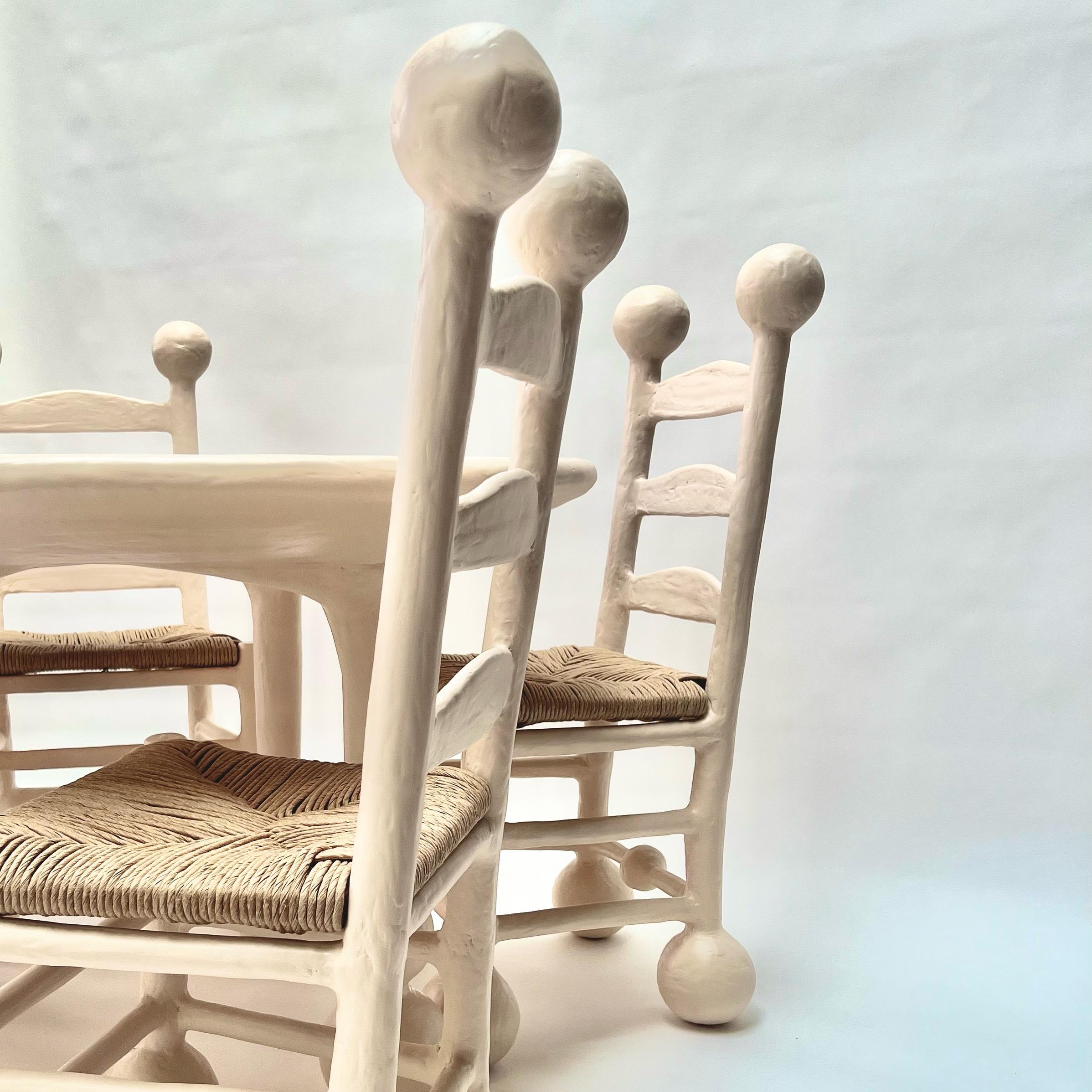 Saucer Dining Set, Includes Four Chairs and 48