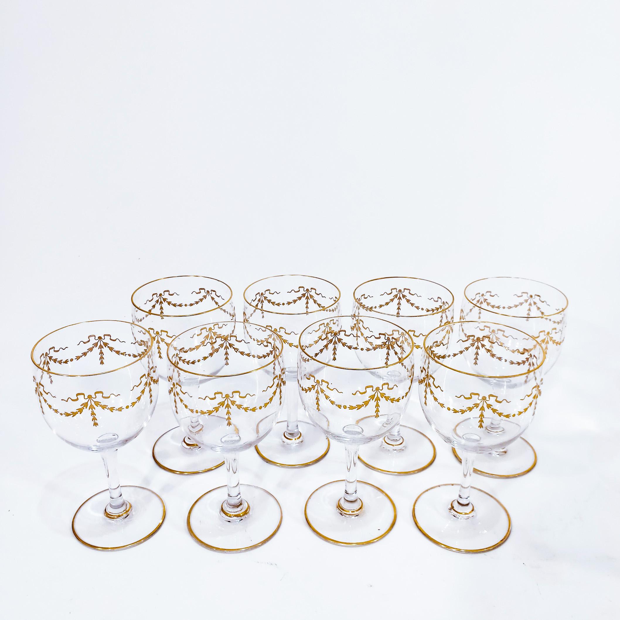Baccarat. Verrerie de 43 pièces de style Louis XVI, France, milieu du 19e siècle en vente 6