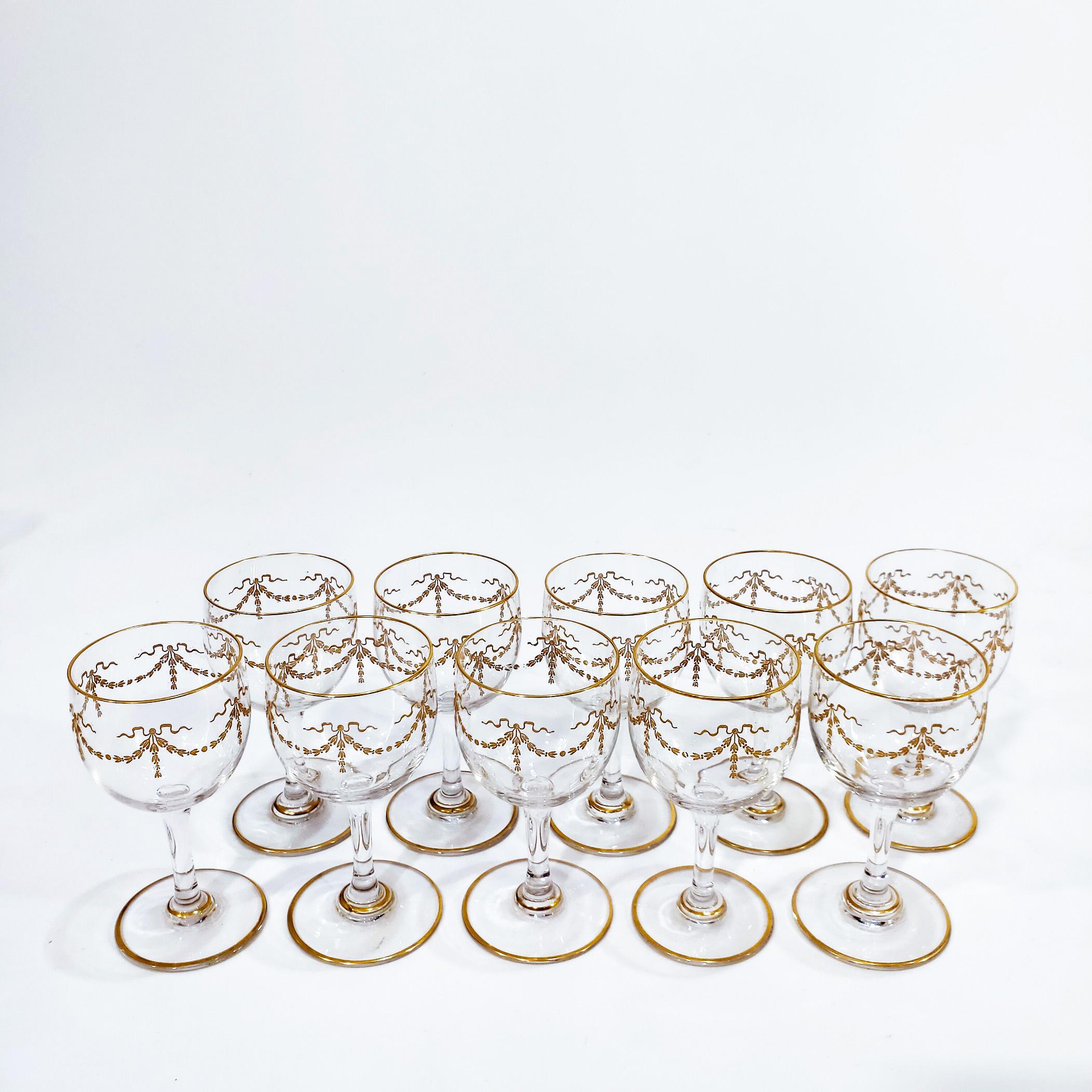 Baccarat. Verrerie de 43 pièces de style Louis XVI, France, milieu du 19e siècle en vente 8