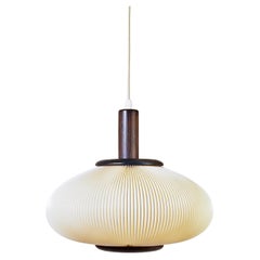 Estilo Jean Rispal. Lámpara colgante de estilo de mediados de siglo, España, años 80