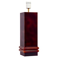 Willy Rizzo. Hollywood Regency style acrylic carey table lamp, Italy, 1970s