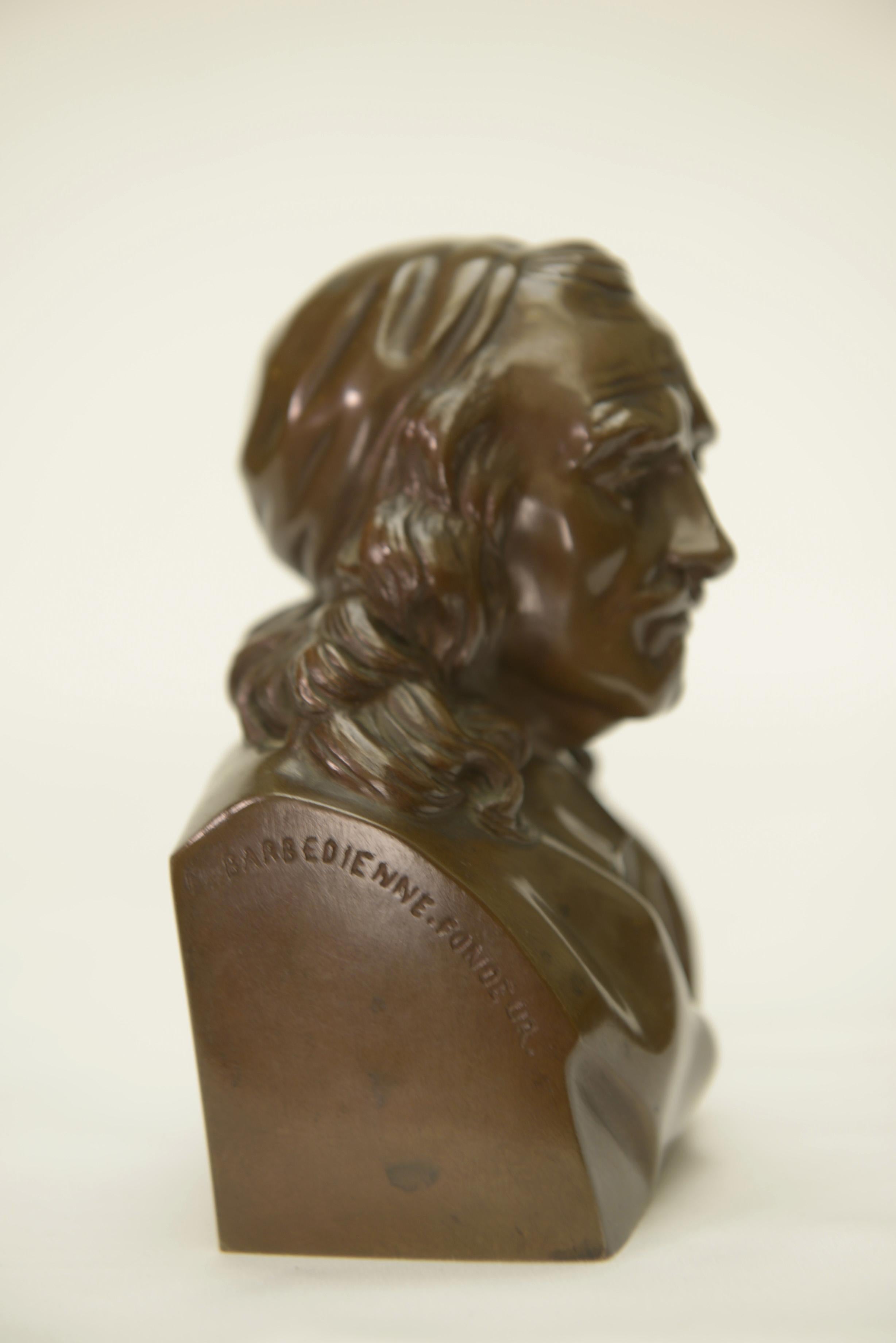 Bronzo Busto in bronzo del Cardinale di Richelieu Fondeur F.BARBEDIENNE - Début XXème in vendita
