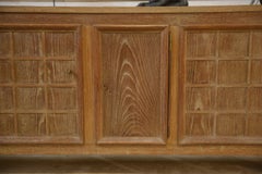Buffet en chêne cérusé signé Maurice Rinck 1940's