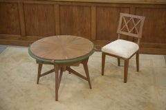 Tavolino da gioco/tavolino da salotto in rovere, anni '40