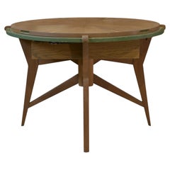 Table de jeux/guéridon en chêne 1940's
