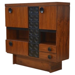 Armoire/bar brutaliste De Coene 1970's