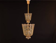 Original Mid-Century Modern Vienna States Opera House Chandelier by Bakalowits