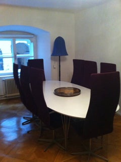 Piet Hein, Mid-Century Modern, Super Ellipse Table Manufactured by Fritz Hansen