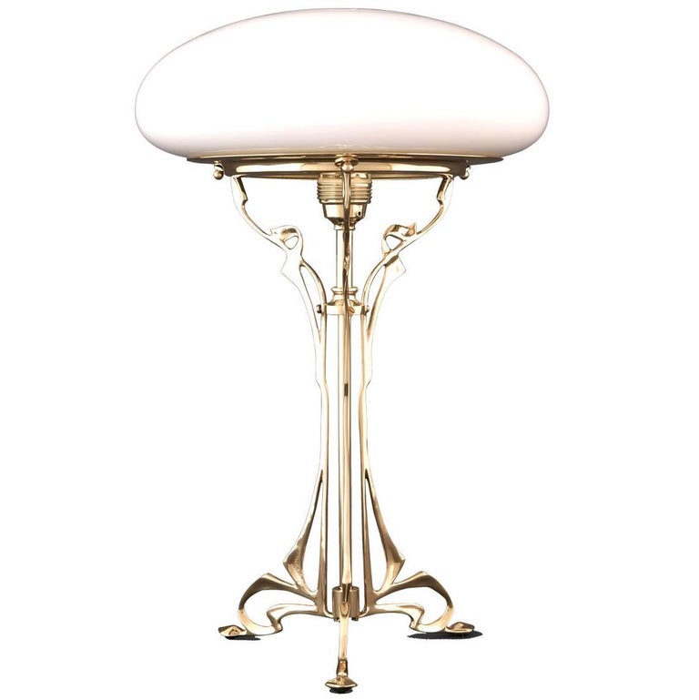 Austro-Hungarian 20th Century Floral Viennese Jugendstil Table Lamp 1