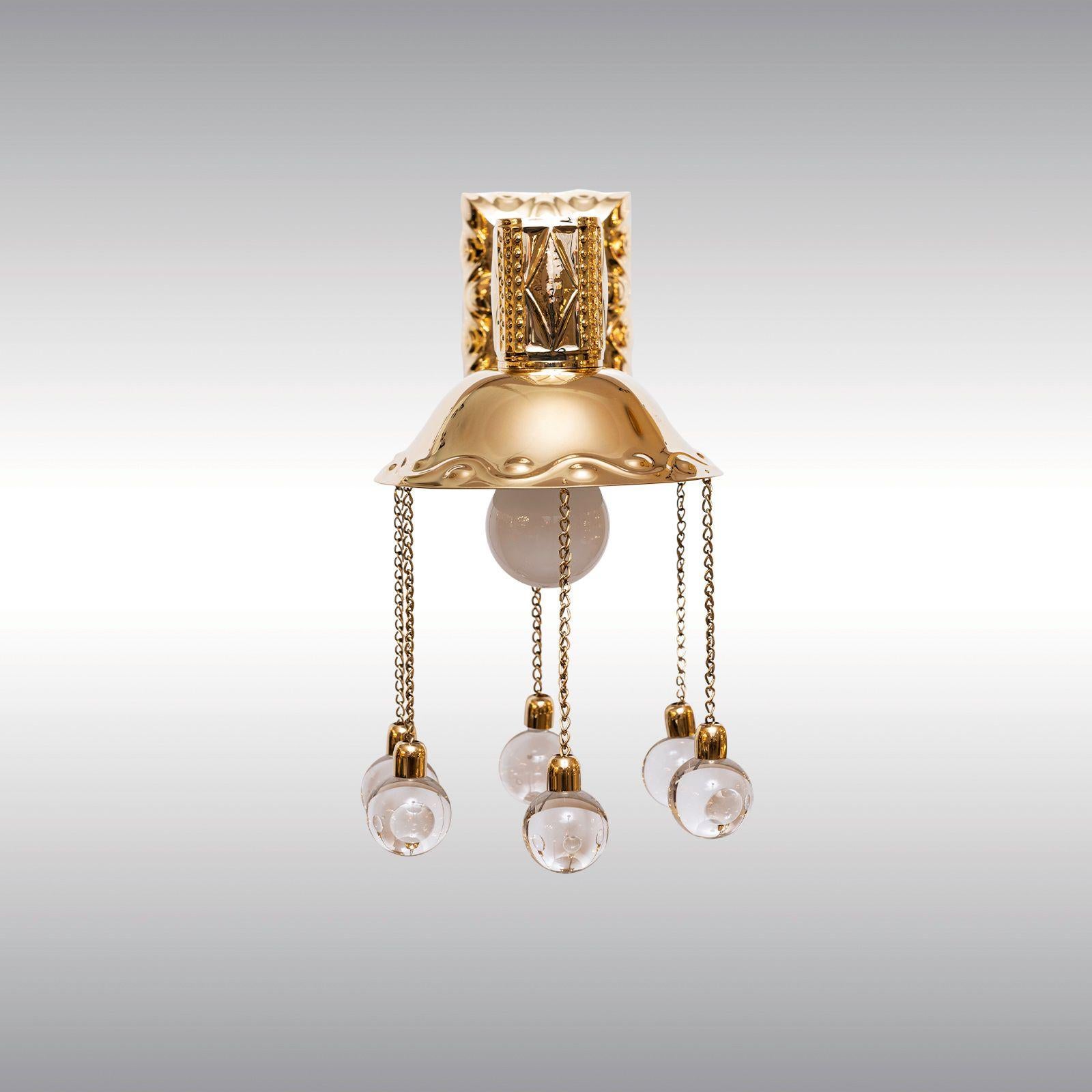 Josef Hoffmann Apliques WW Re Edition Latón en venta