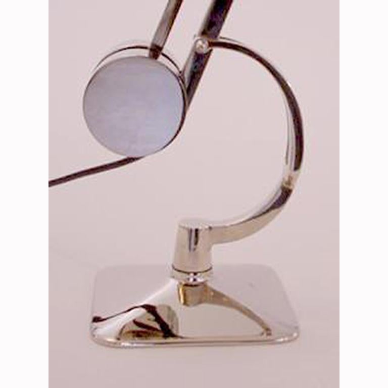 Austrian Functional Mid-Century Modern Style Brass Desk Lamp, Re Edition For Sale