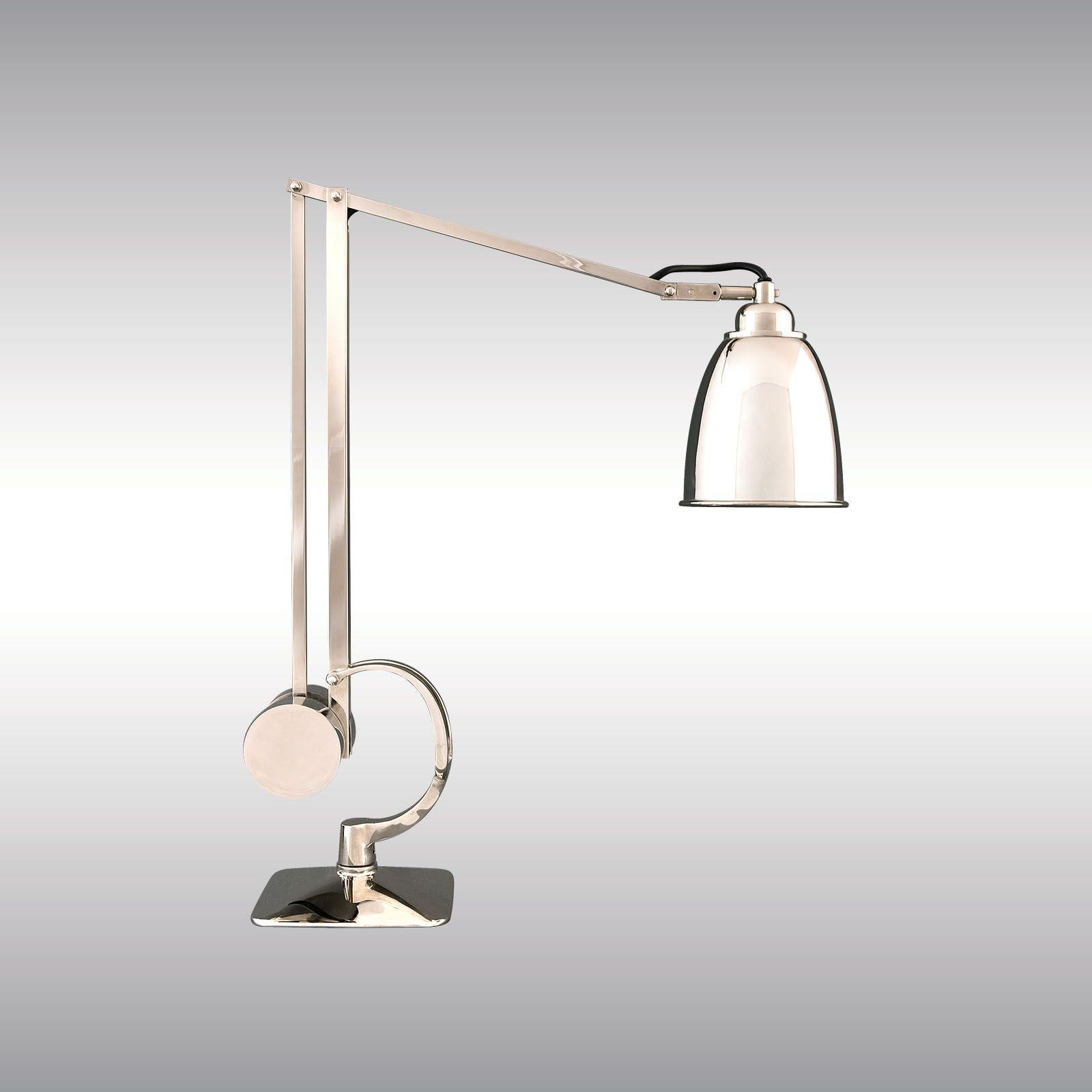 Functional Mid-Century Modern Style Brass Desk Lamp, Re Edition For Sale 2