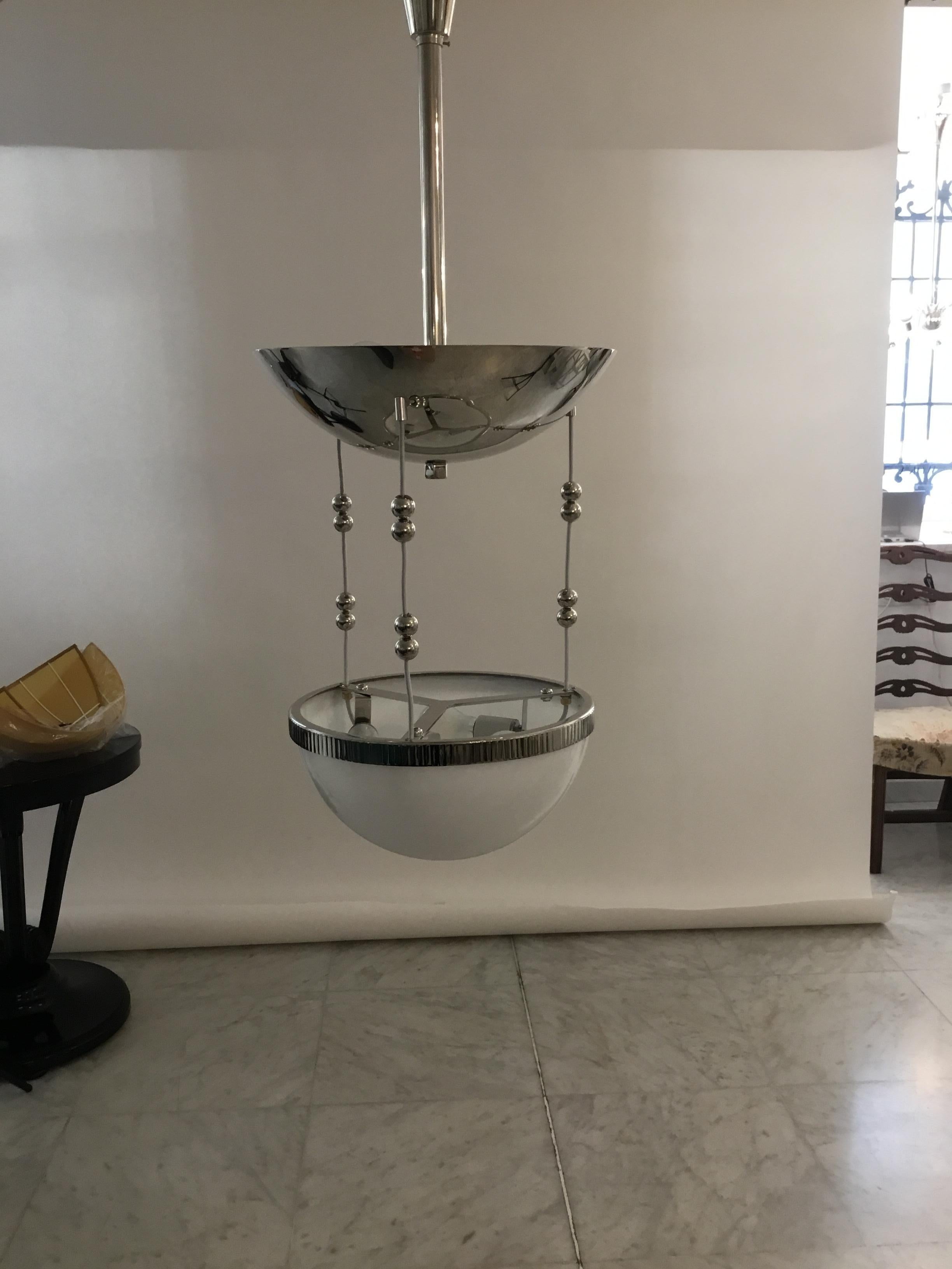Autrichien Woka Wiener Werkstätte Pendentif 