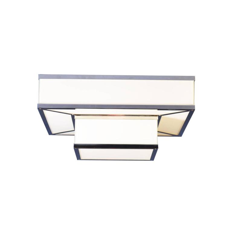 Early 20th Century Wiener Werkstaette Ceiling Lamp, ReEdition 1903 by