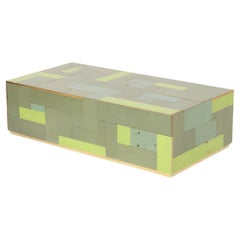 "Cubo di caffè verde scuro lucido" di Piet Hein Eek