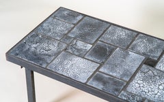 "Table basse en céramique noire" Vintage
