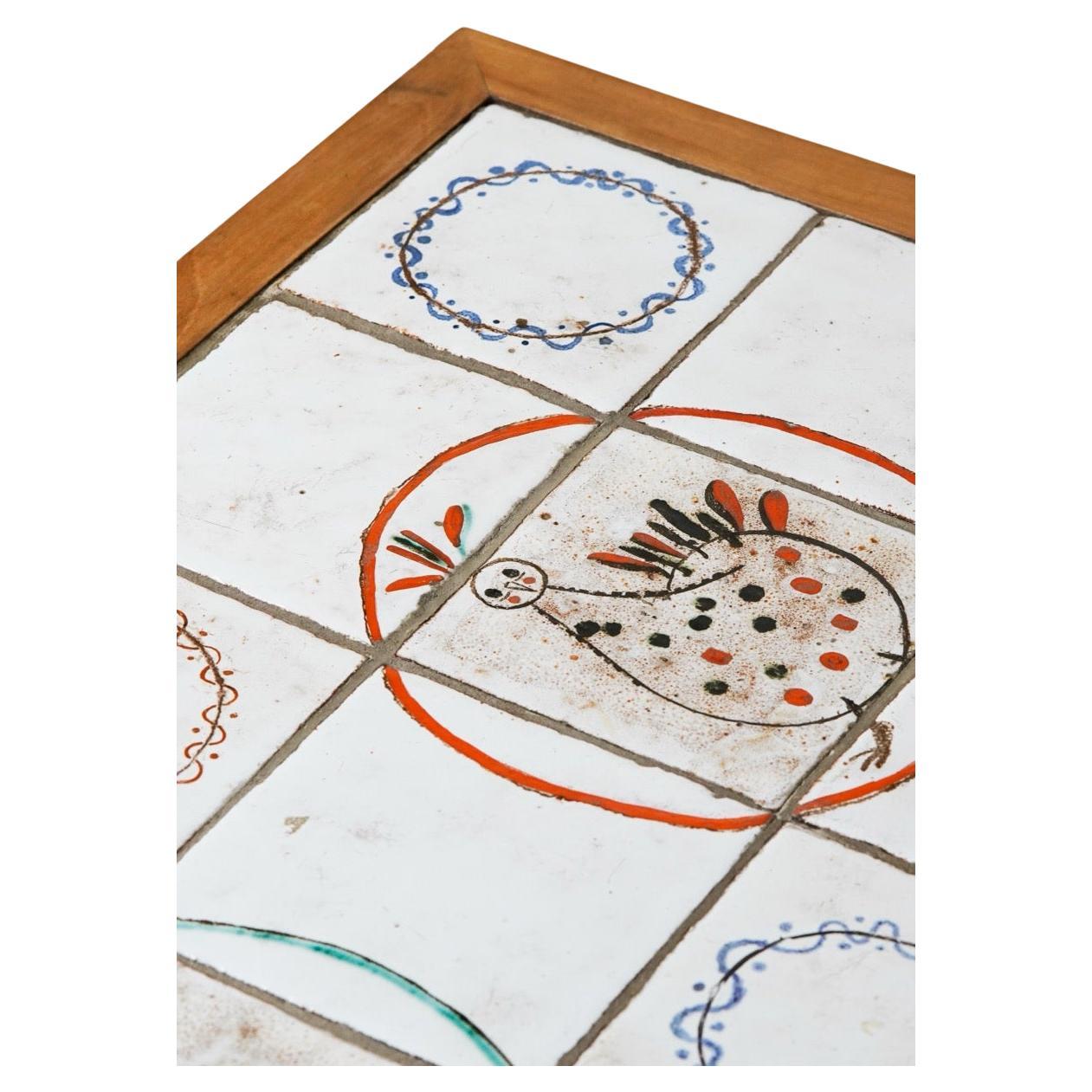 Mid Century Ceramic Coffee Table Vintage