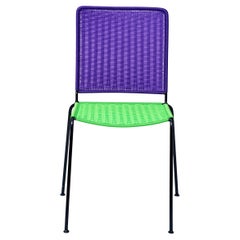 Set of 6 Stackable Woven Chairs