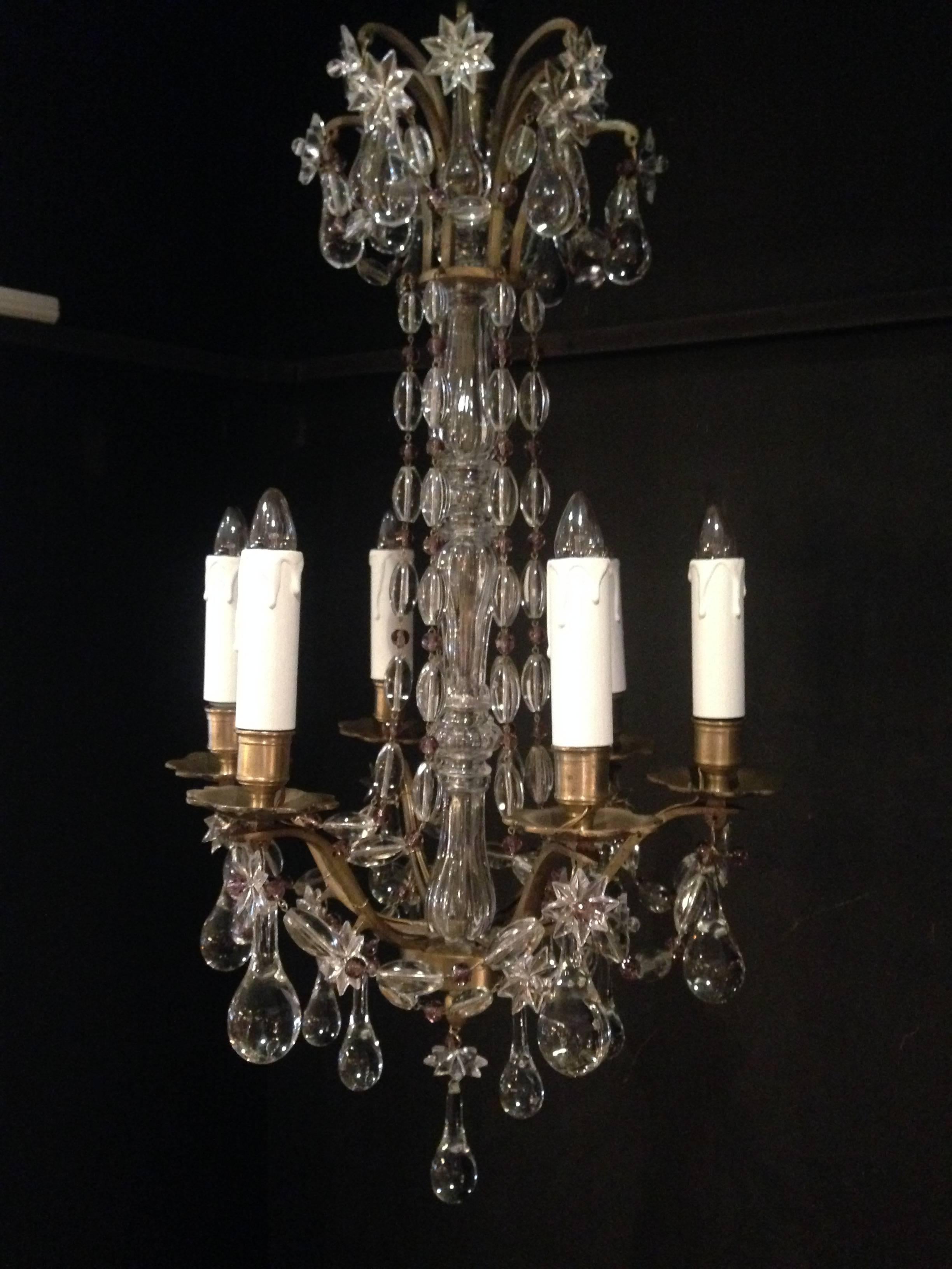 Small French Crystal Chandelier For Sale 4