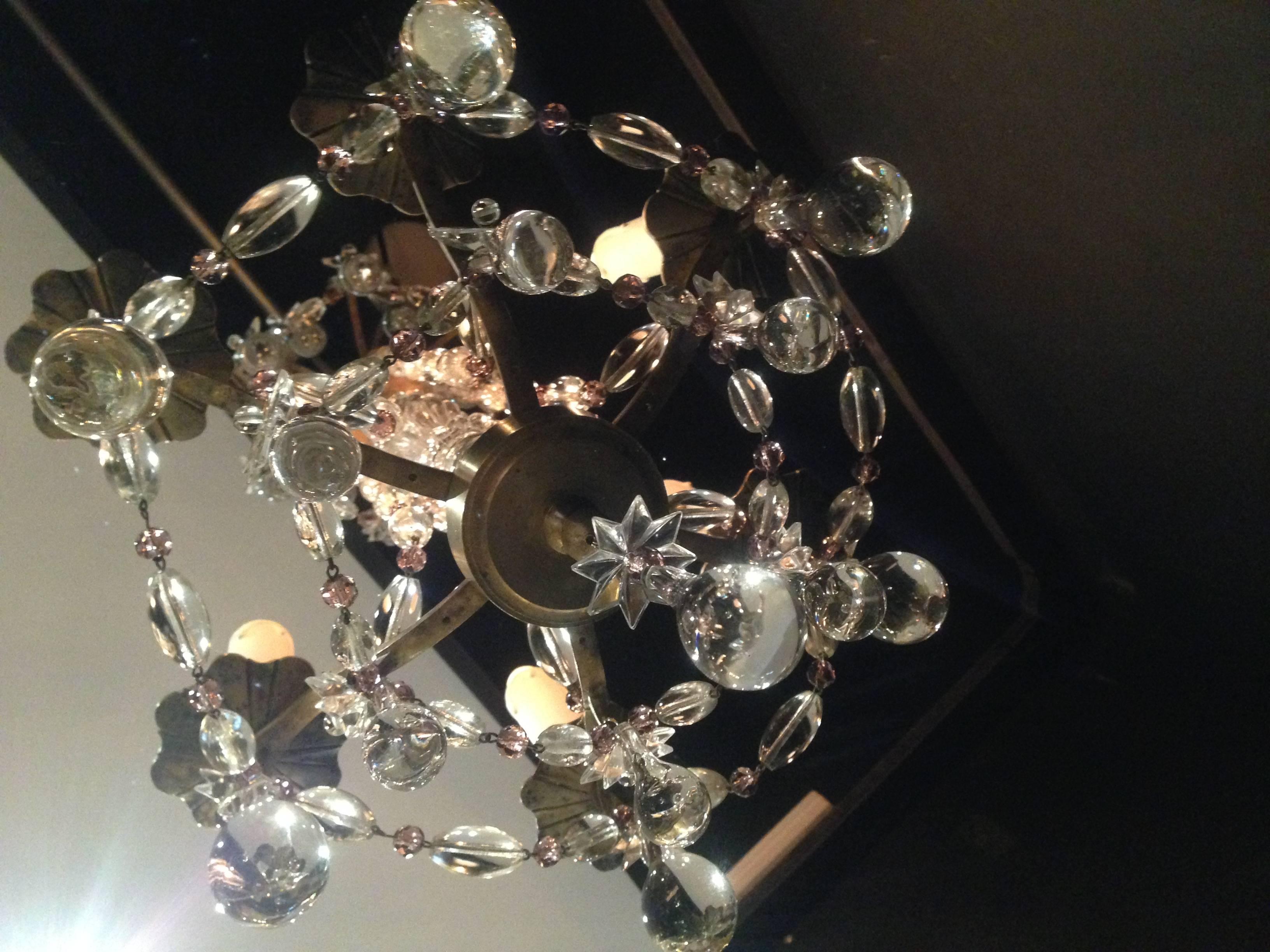 Small French Crystal Chandelier For Sale 3