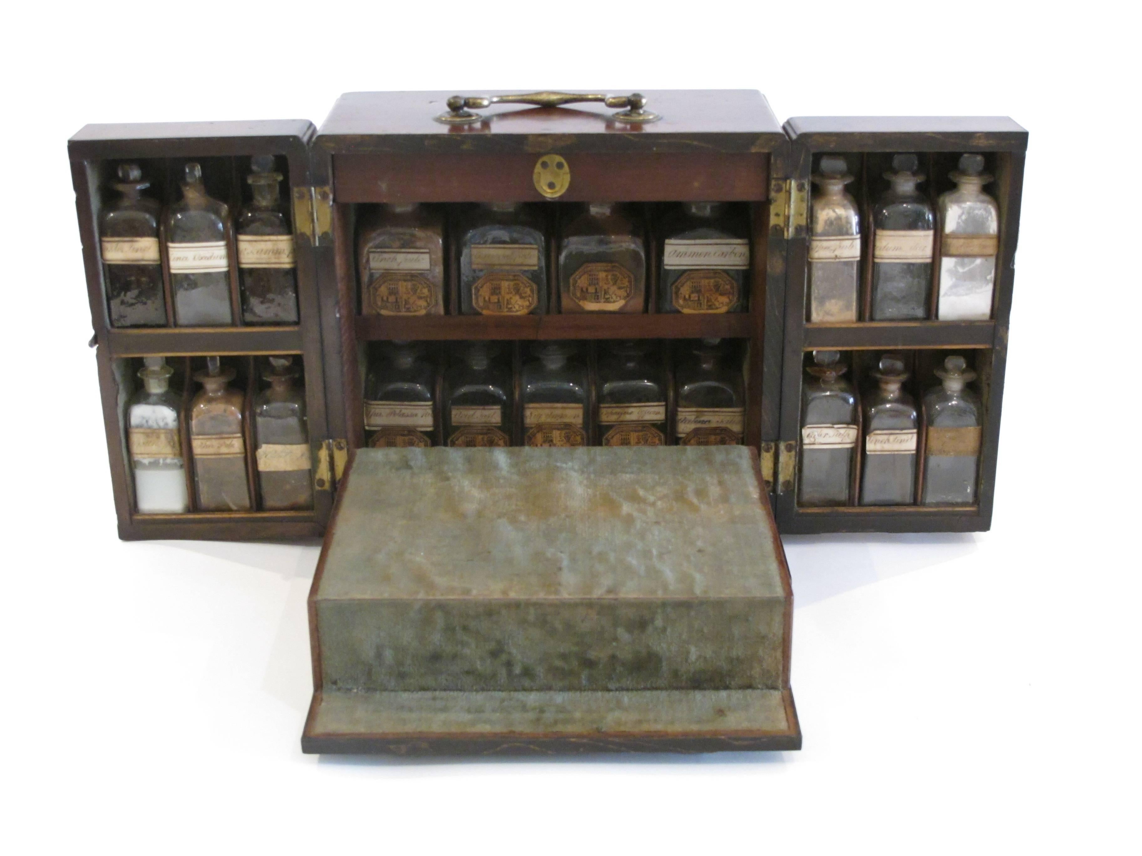 George III Early 19th Century Apothecary Box / Medical Box