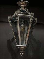 French Brass and Cut-Glass Lantern, circa 1925