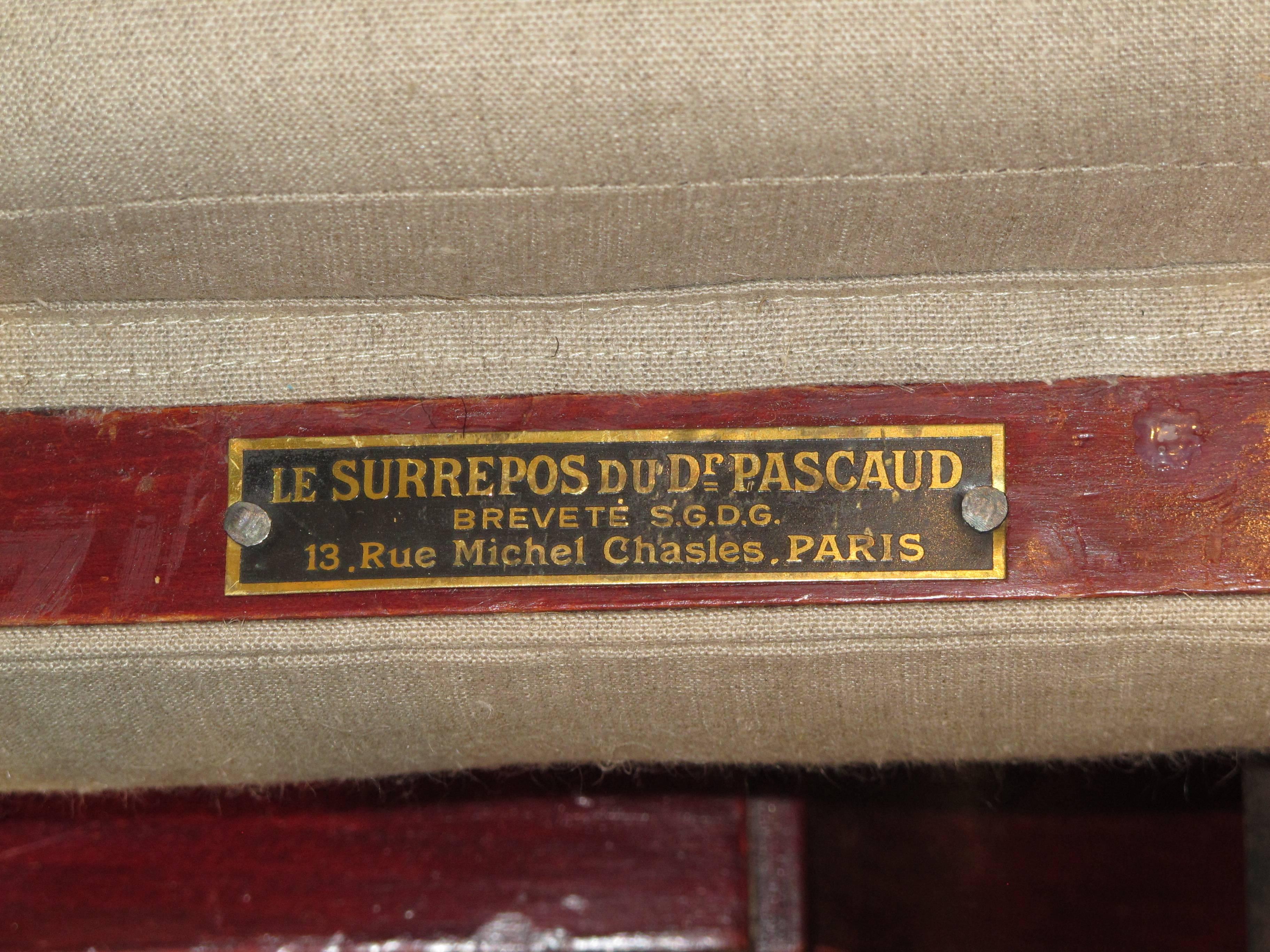 Linen Vintage Adjustable Chaise Longue by Pascaud