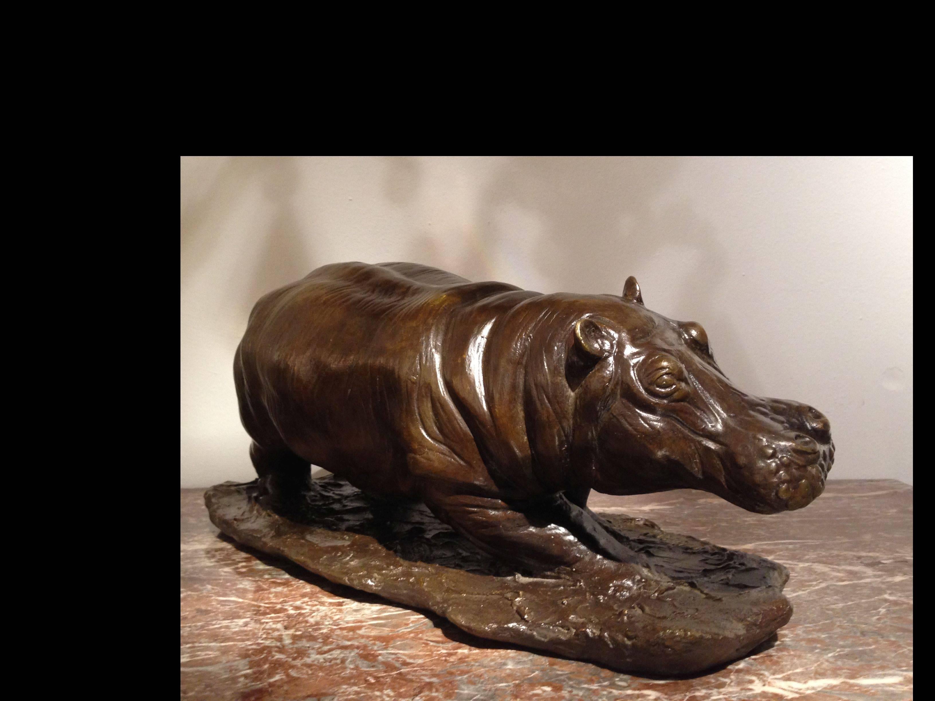 A rare bronze of hippopotamus by Georges Collaard.

signed G Collard.

George Collard ( Antwerp, 11.05.1881 - Brasschaat, 7.6.1961)

Literature: La sculpture en Belgique 1830-1930.
 

 