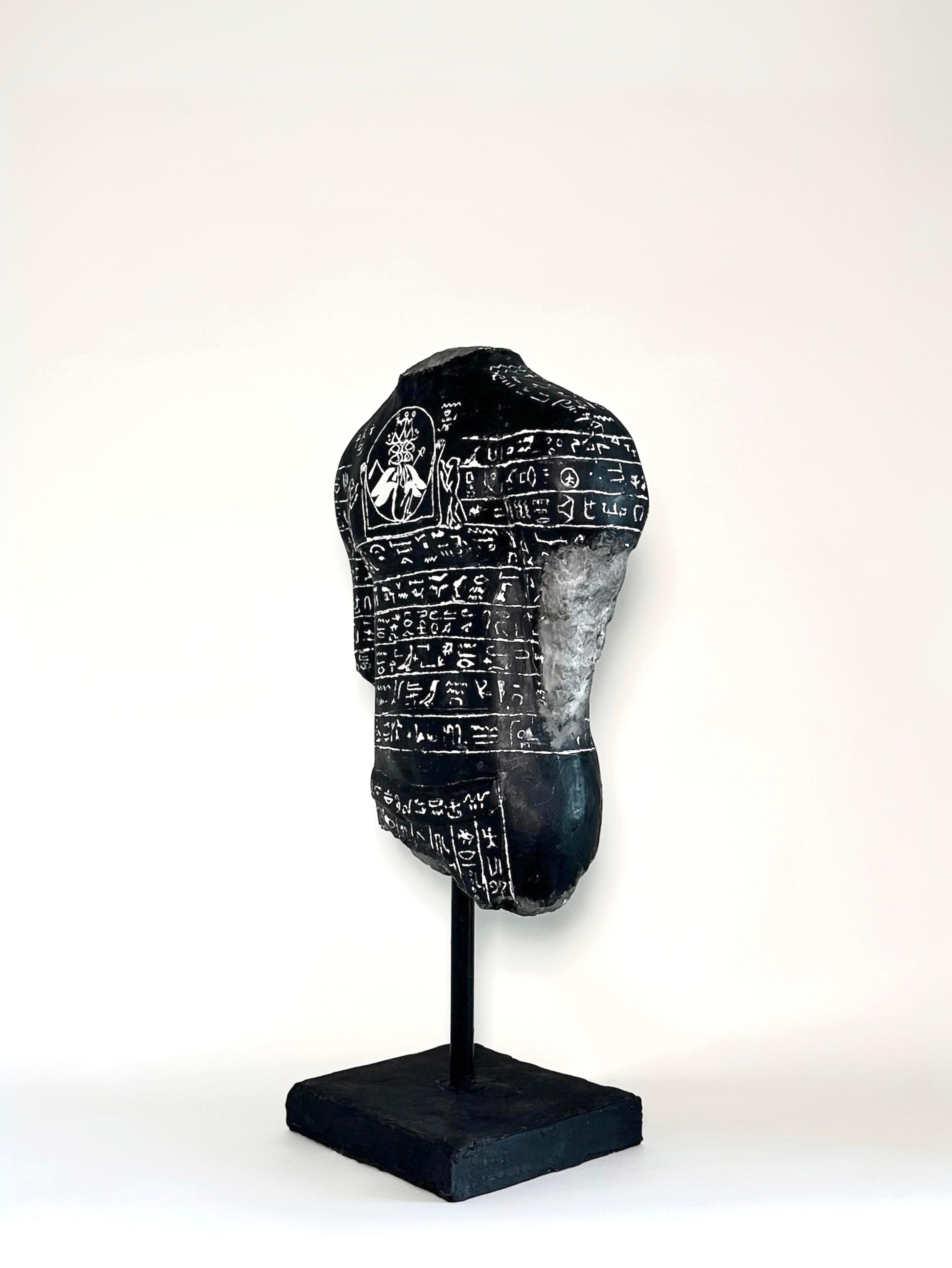 Egyptian Coronation of King Ramses II Sculpture Fragment For Sale