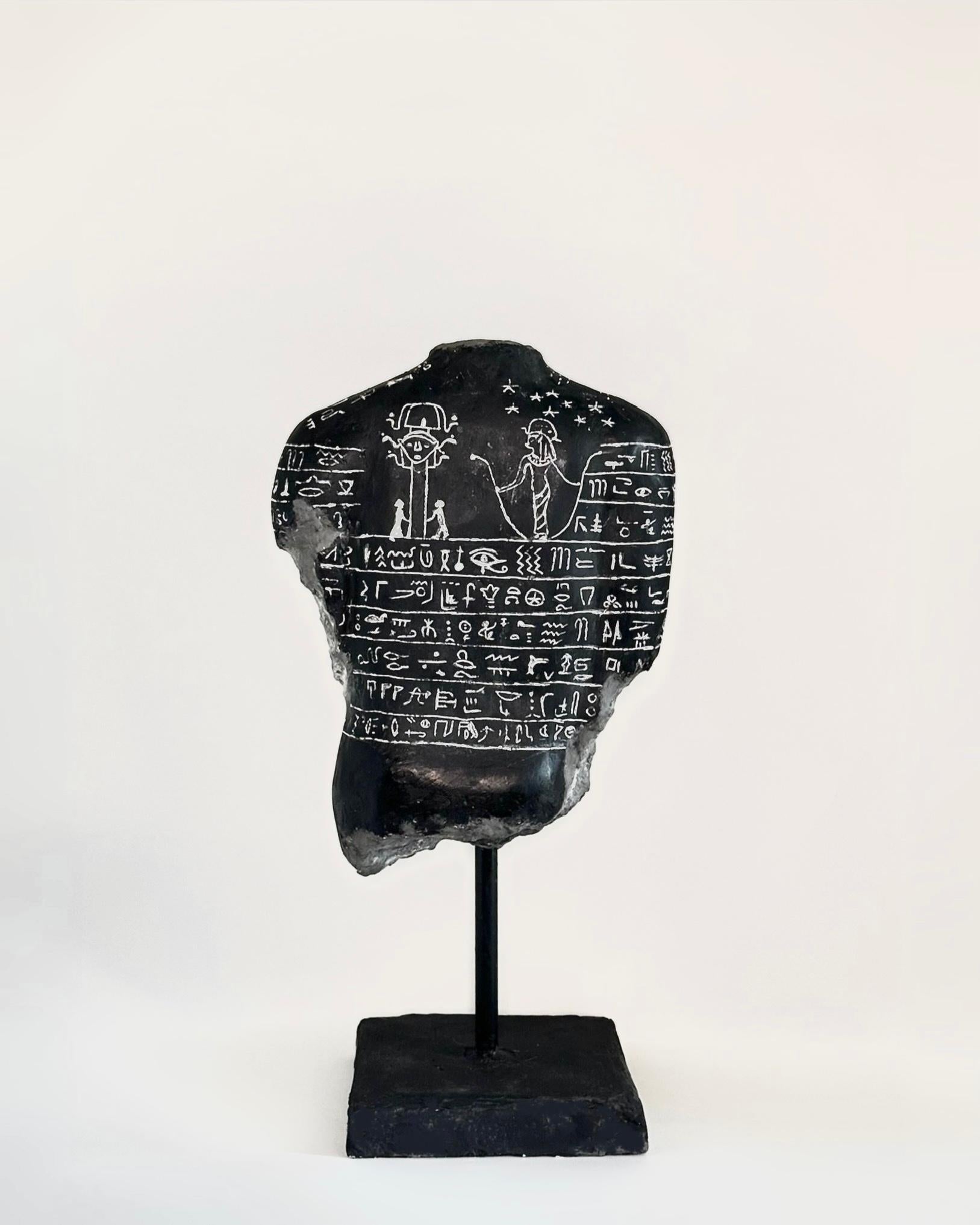 Coronation of King Ramses II Sculpture Fragment In New Condition For Sale In Atlanta, GA