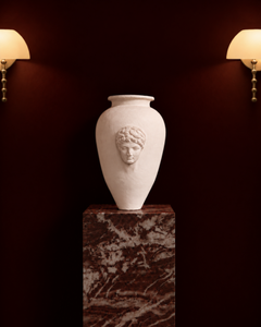 „Luciano Vessel“ von George Lamiè, handgefertigte italienische Gipsvase