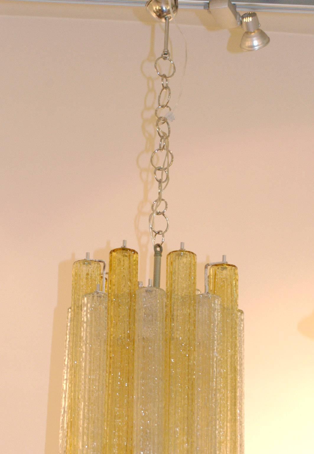 Italian Midcentury Tronchi Murano Glass Chandelier by Toni Zuccheri for Venini (Muranoglas)