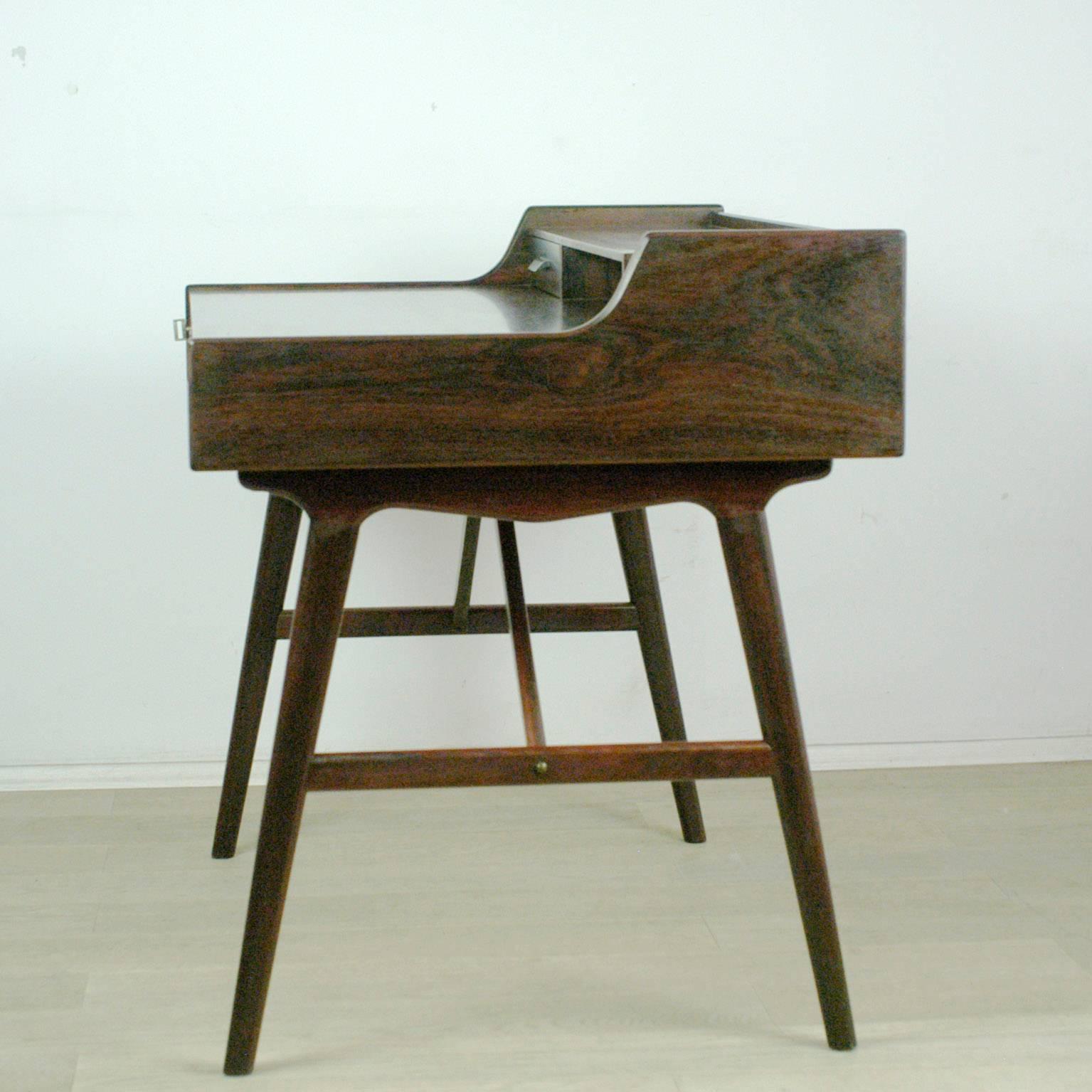 Danish Scandinavian Modern Rosewood  Desk by Arne Wahl Iversen
