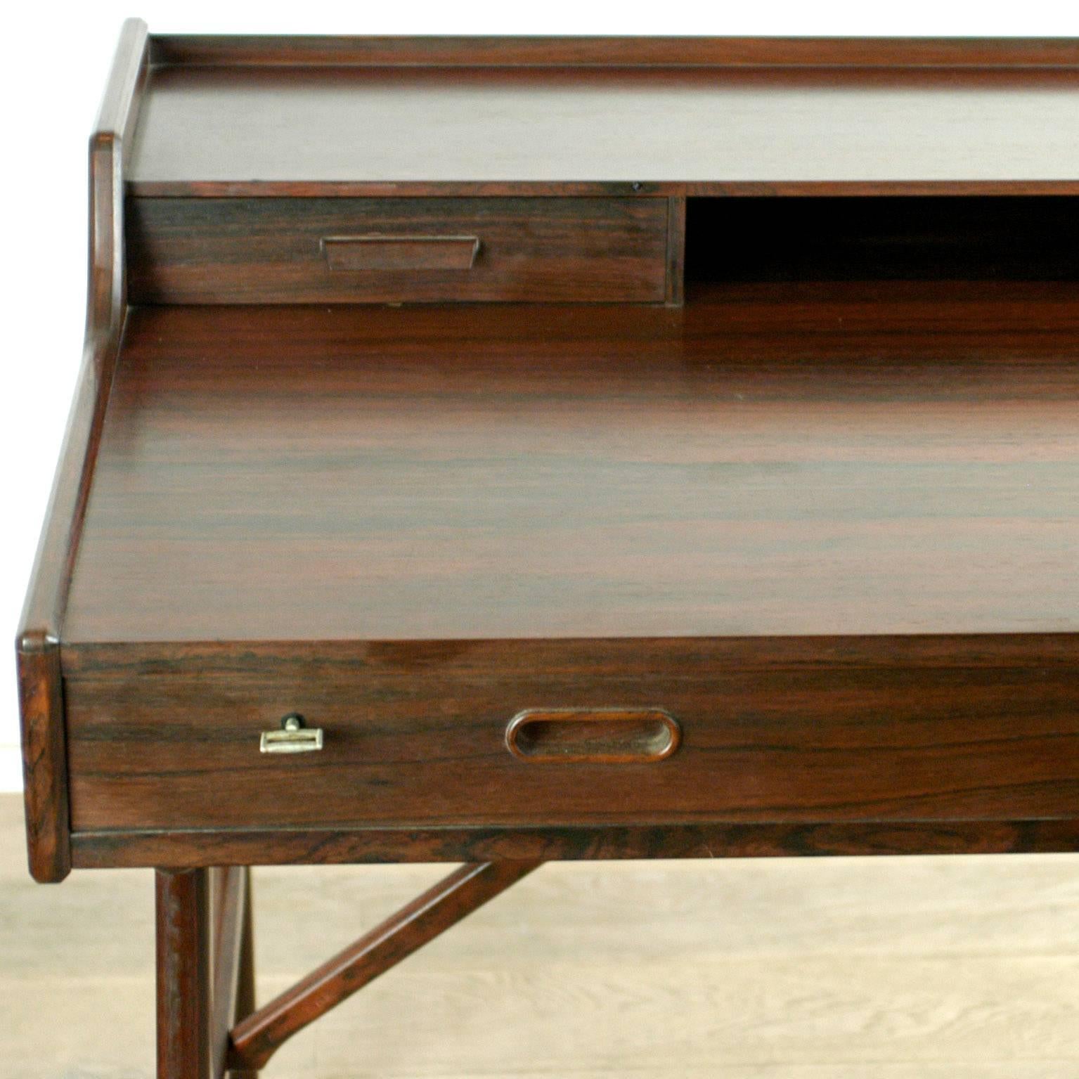 Mid-20th Century Scandinavian Modern Rosewood  Desk by Arne Wahl Iversen