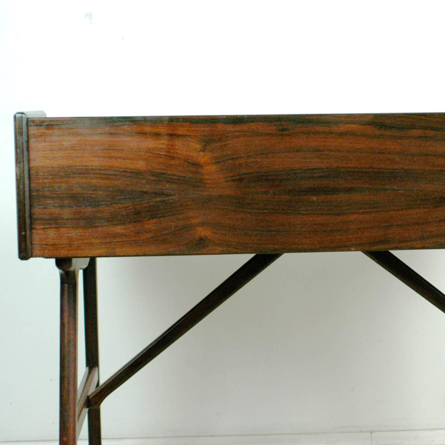 Scandinavian Modern Rosewood  Desk by Arne Wahl Iversen 4