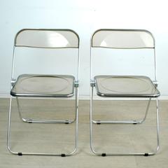 Ensemble de deux chaises pliantes "Plia" de Giancarlo Piretti
