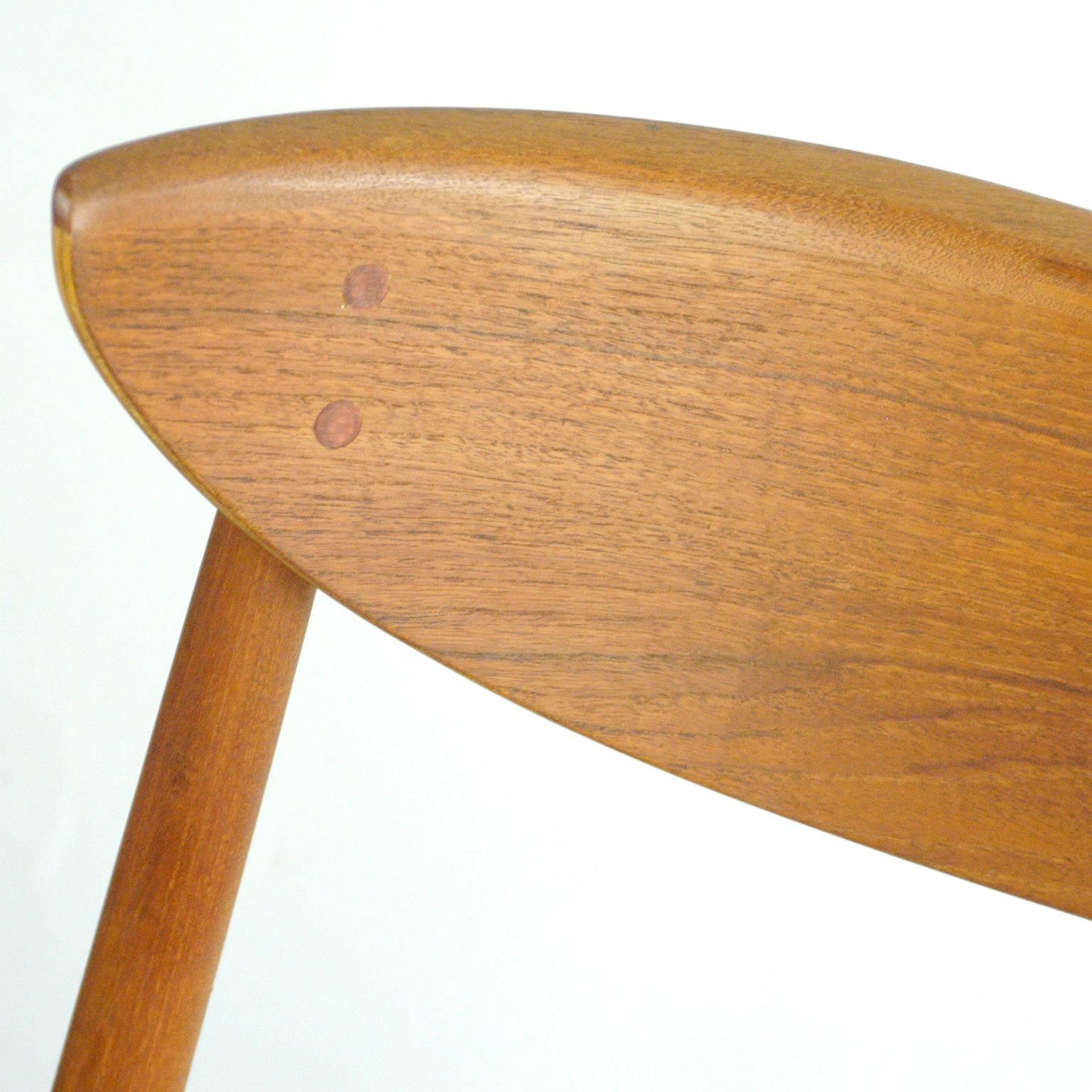 Cane Scandinavian Modern Mod. 313 Teak Chair designed by Peter Hvidt