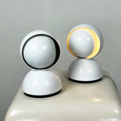 White Eclisse Table Lamps by Vico Magistretti for Artemide Italy
