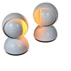 White Eclisse Table Lamps by Vico Magistretti for Artemide Italy