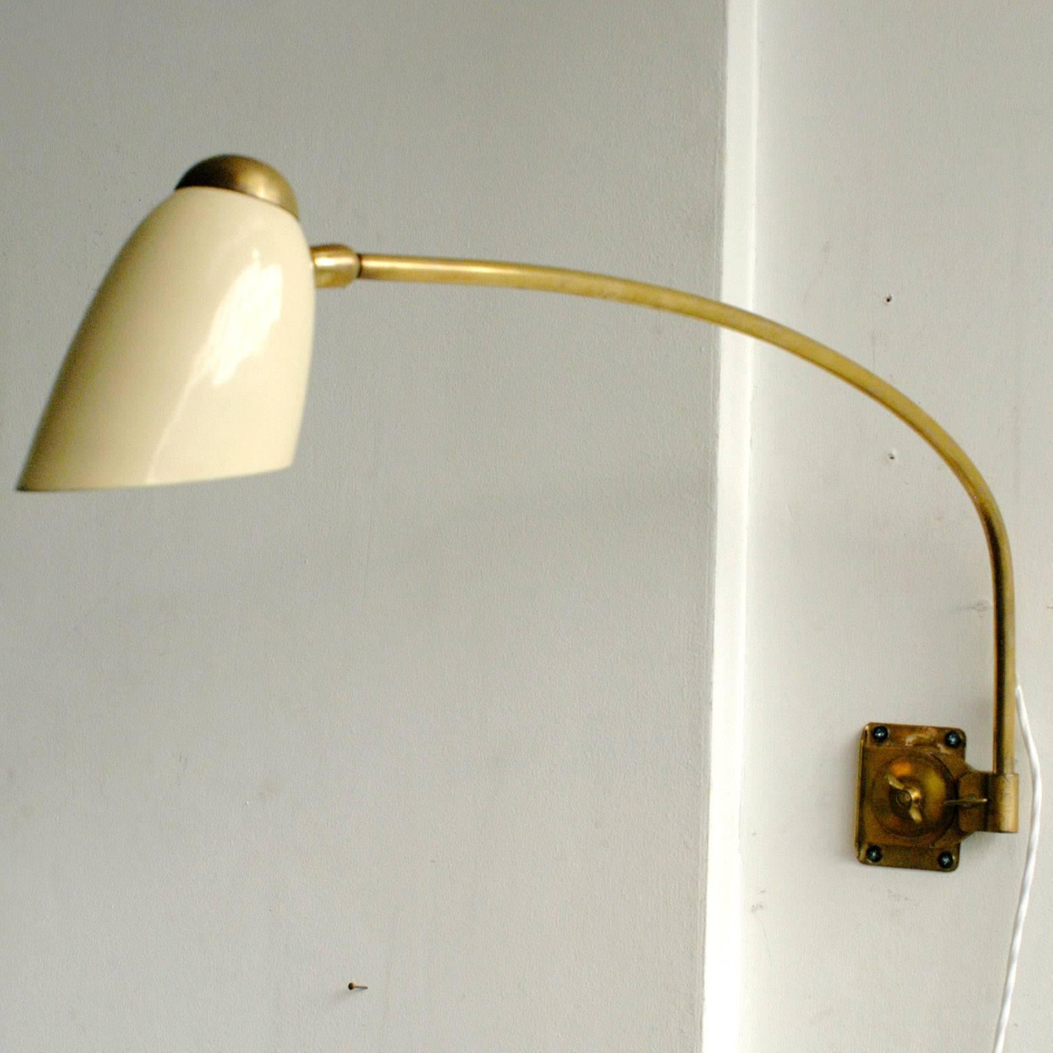 Mid-Century Modern Italian Midcentury Brass Wall Light by Arteluce