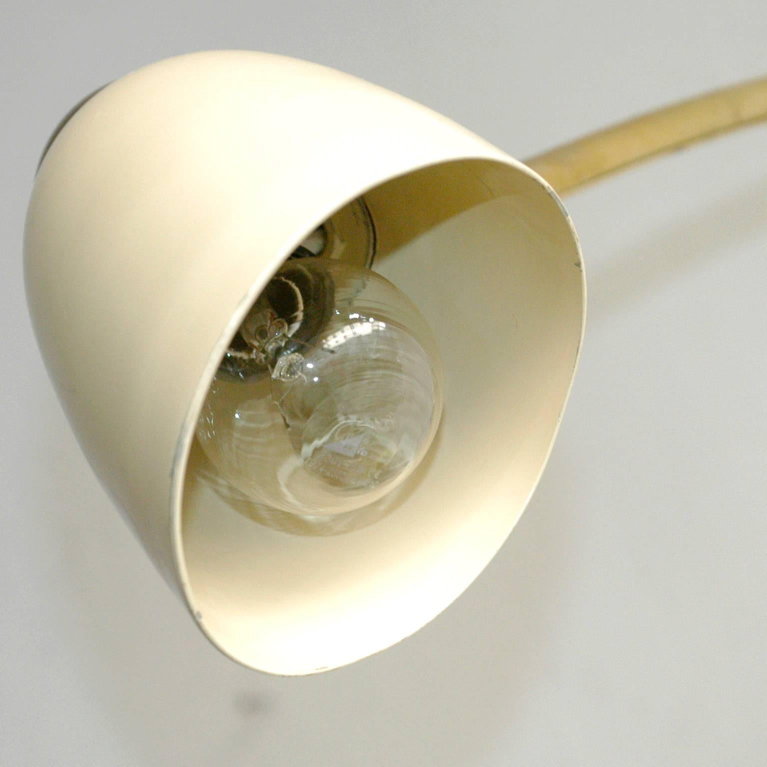 Italian Midcentury Brass Wall Light by Arteluce 1
